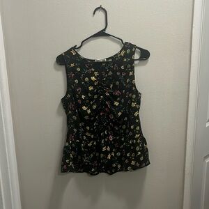 Pleione floral dress shirt